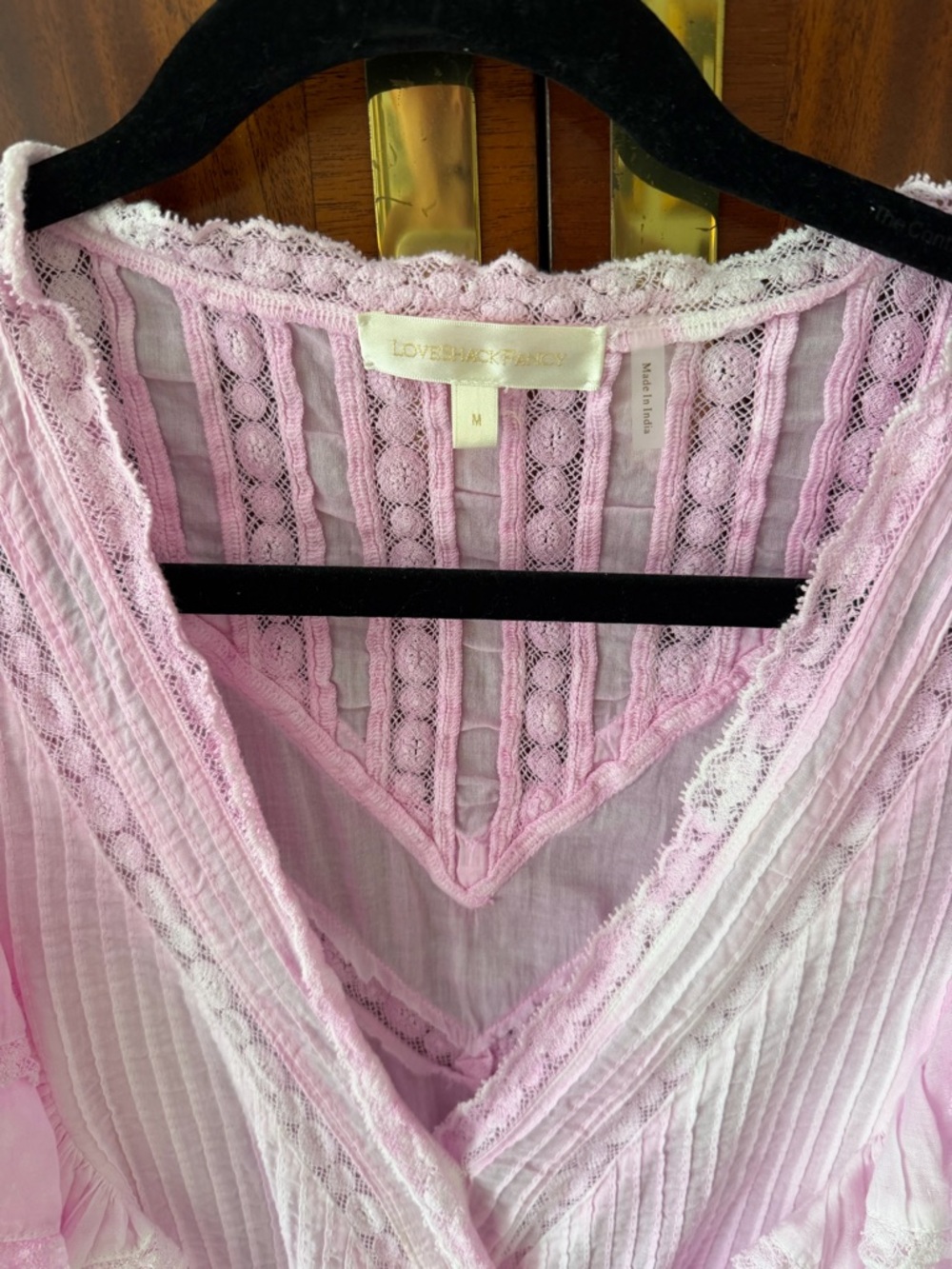 New Loveshackfancy Gwen Dress Peony Pink Size Medium - Picture 9 of 17
